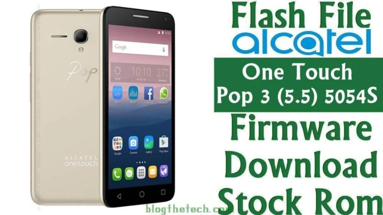 [Flash File] Alcatel One Touch Pop 3 (5.5) 5054S Firmware Download [Stock ROM]
