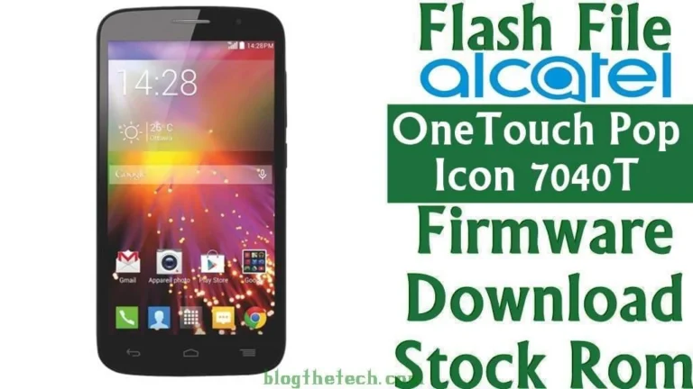 [Flash File] Alcatel OneTouch Pop Icon 7040T Firmware Download [Stock ROM]