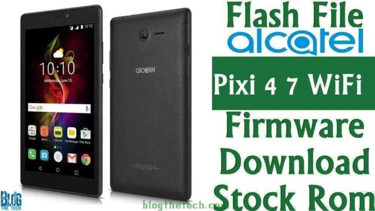 [Flash File] Alcatel Pixi 4 7″ WiFi OT 8063 Firmware Download [Stock ROM]