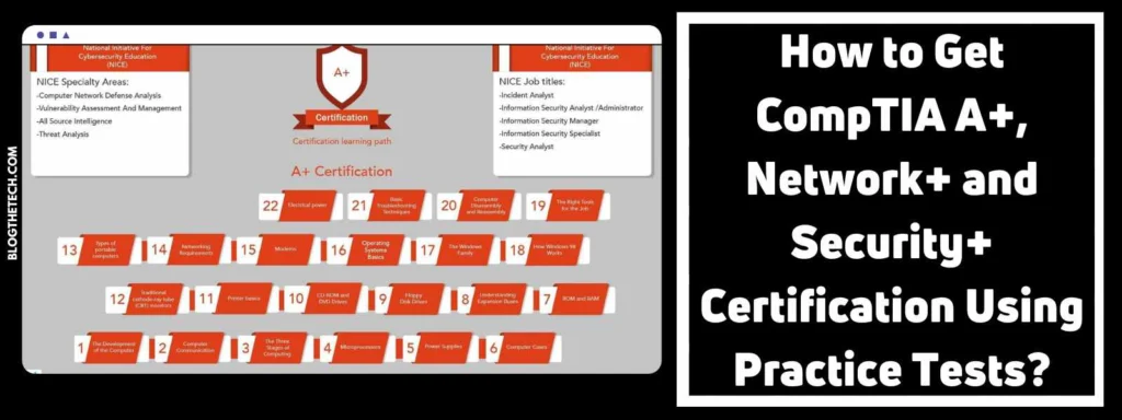 How to Get CompTIA A+, Network+ and Security+ Certification Using Practice Tests?