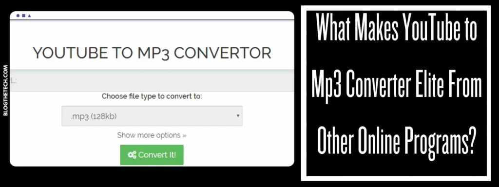 What Makes YouTube to MP3 Converter Elite From Other Online Programs?