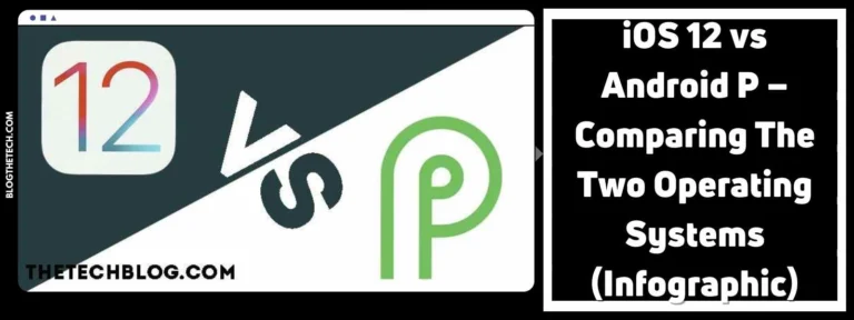 Article Featured Image For iOS 12 vs Android P – Comparing The Two Operating Systems (Infographic)