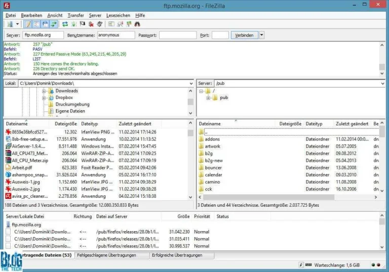 How to use FileZilla