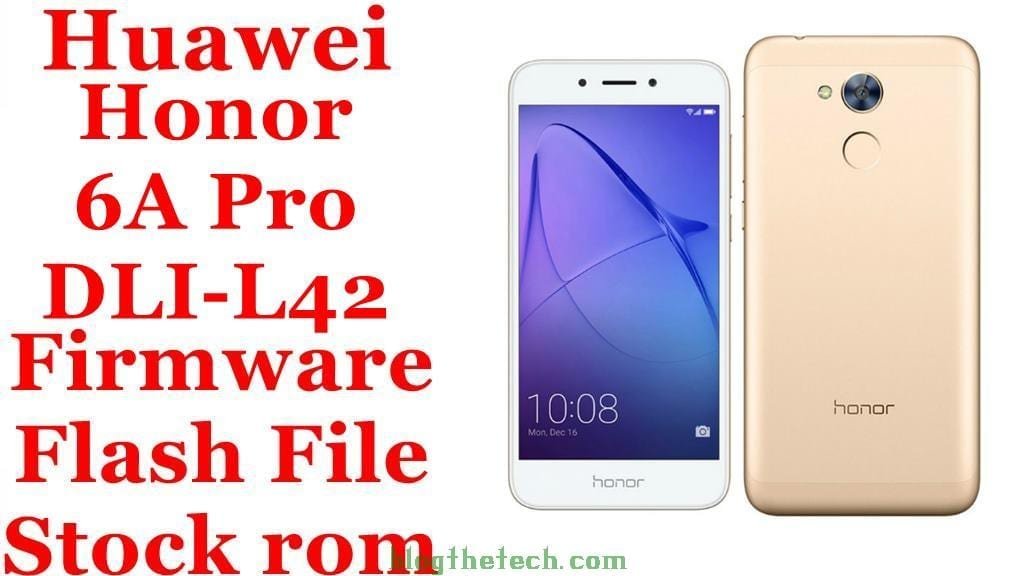 Continentaal Grammatica vloeistof Flash File] Huawei Honor 6A Pro DLI-L42 Firmware Download [Stock Rom]