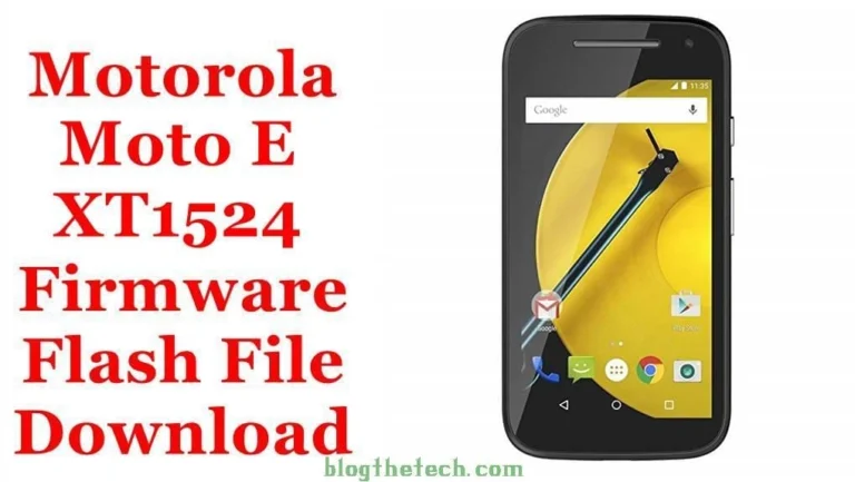 [Flash File] Motorola Moto E XT1524 Firmware Download [Stock ROM]