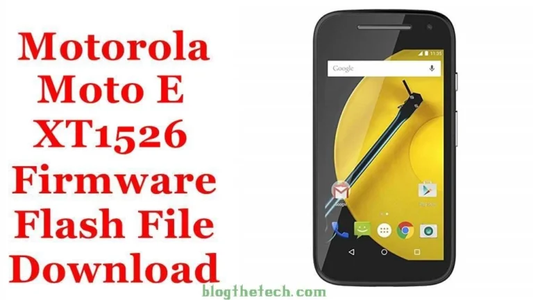 [Flash File] Motorola Moto E XT1526 Firmware Download [Stock ROM]