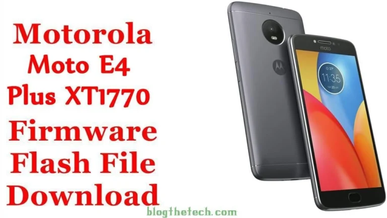 [Flash File] Motorola Moto E4 Plus XT1770 Firmware Download [Stock ROM]