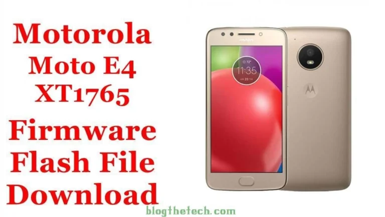 [Flash File]  Motorola Moto E4 XT1765 Firmware Download [Stock ROM]
