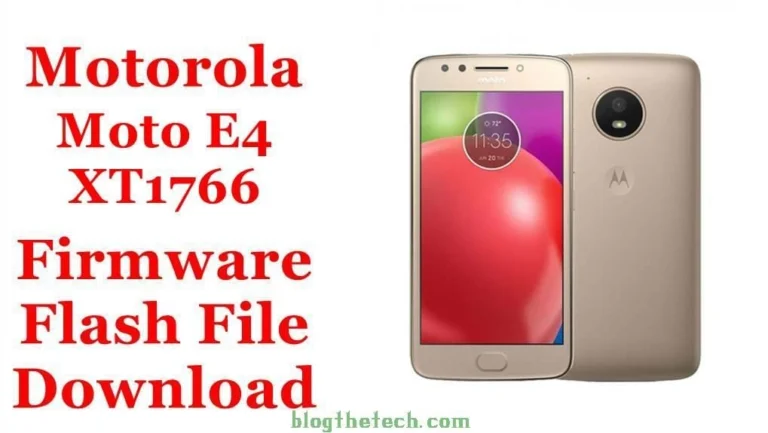 [Flash File] Motorola Moto E4 XT1766 Firmware Download [Stock ROM]