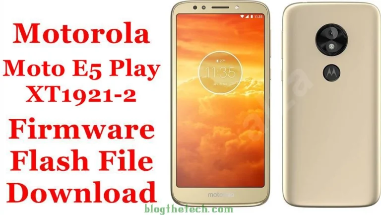 [Flash File] Motorola Moto E5 Play XT1921-2 Firmware Download [Stock ROM]