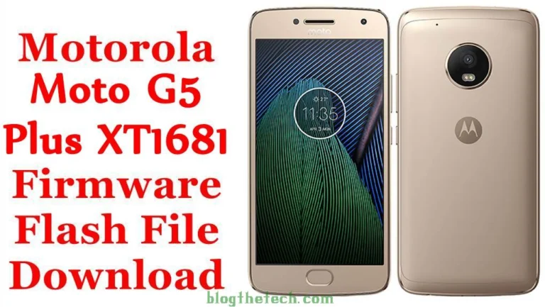 [Flash File] Motorola Moto G5 Plus XT1681 Firmware Download [Stock ROM]