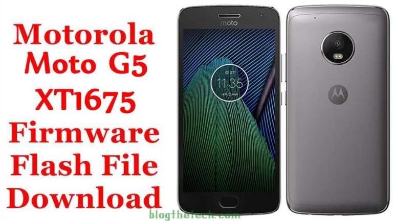 [Flash File] Motorola Moto G5 XT1675 Firmware Download [Stock ROM]