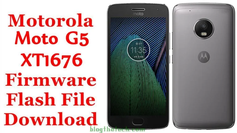 [Flash File] Motorola Moto G5 XT1676 Firmware Download [Stock ROM]