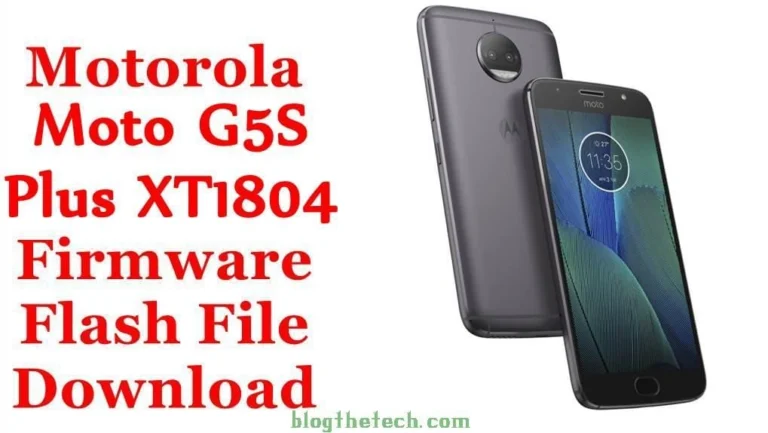[Flash File] Motorola Moto G5S Plus XT1804 Firmware Download [Stock ROM]
