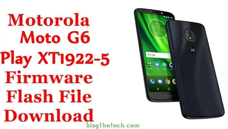 [Flash File] Motorola Moto G6 Play XT1922-5 Firmware Download [Stock ROM]