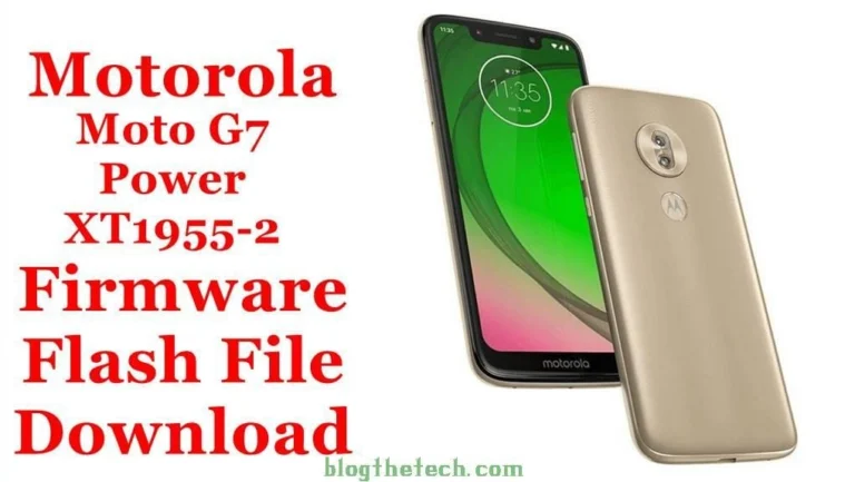 [Flash File] Motorola Moto G7 Power XT1955-2 Firmware Download [Stock ROM]