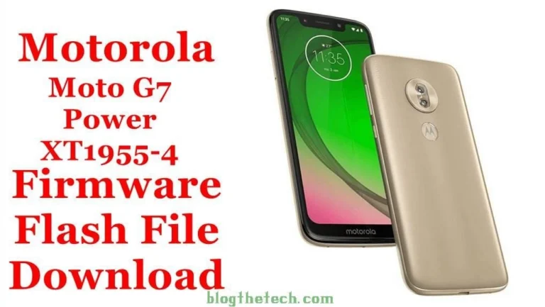 [Flash File] Motorola Moto G7 Power XT1955-4 Firmware Download [Stock ROM]