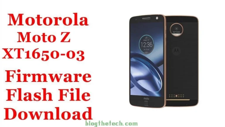 [Flash File] Motorola Moto Z XT1650-03 Firmware Download [Stock ROM]