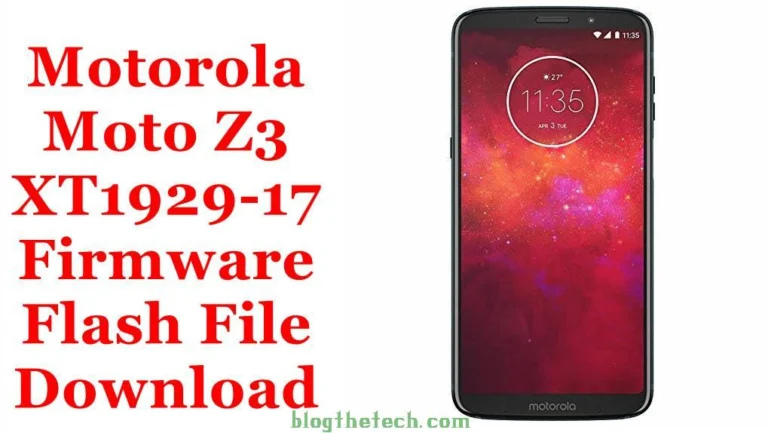 [Flash File] Motorola Moto Z3 XT1929-17 Firmware Download [Stock ROM]