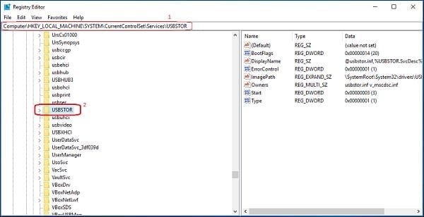 USBSTOR Registry EditorTOR Registry Editor
