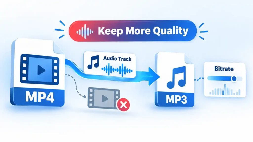 How to Convert MP4 to MP3 Without Unnecessary Quality Loss