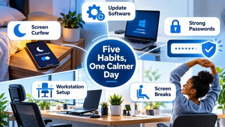 Everyday Tech Habits That Can Improve Sleep, Comfort, and Online Safety