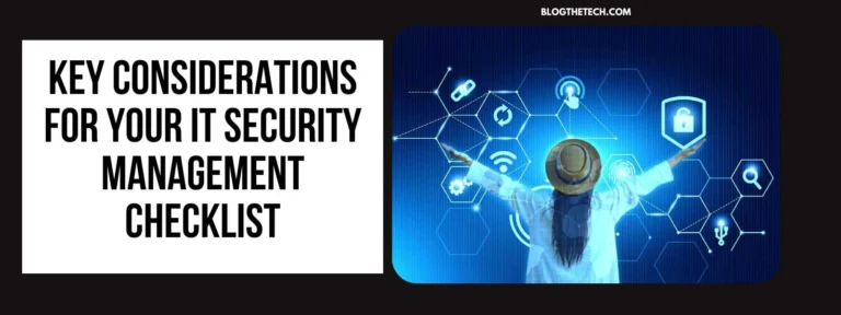 IT Security Management Checklist