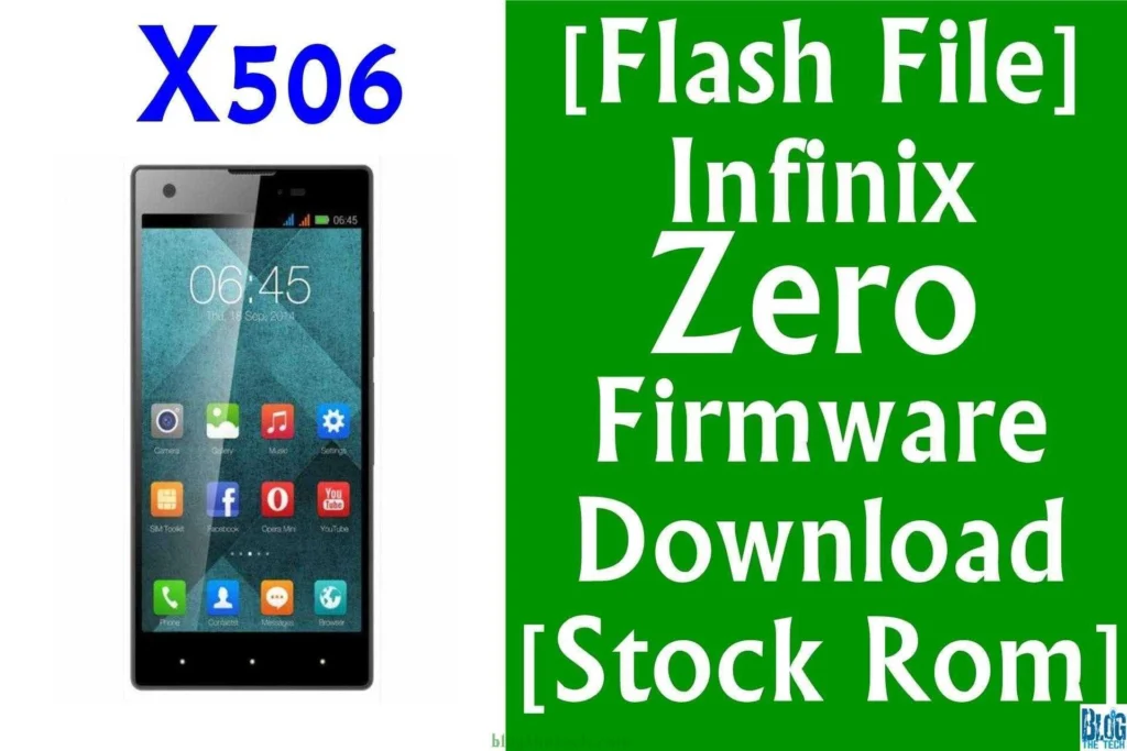 [Flash File] Infinix Zero X506 Firmware Download [Stock ROM]