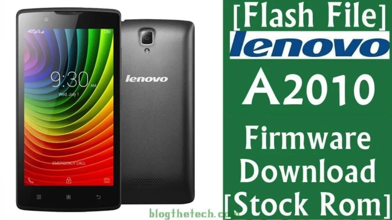 [Flash File] Lenovo A2010 Firmware Download [Stock ROM]