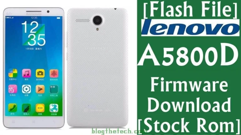 [Flash File] Lenovo A5800D Firmware Download [Stock ROM]