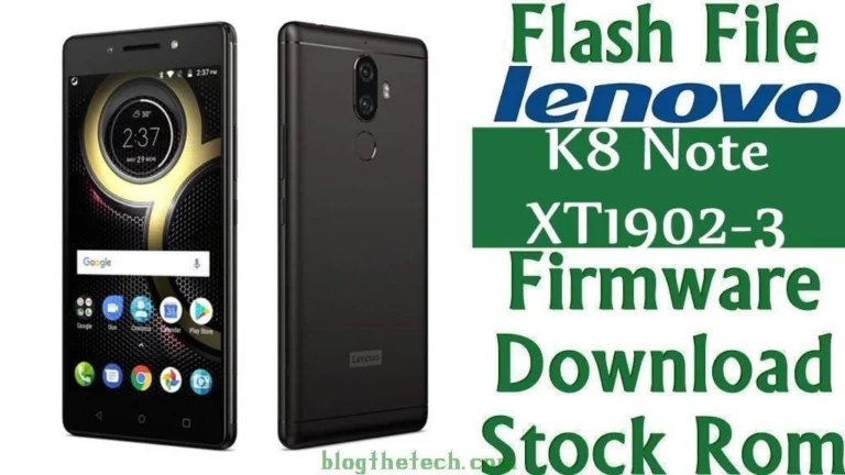 [Flash File] Lenovo K8 Note XT1902-3 Firmware Download [Stock ROM]