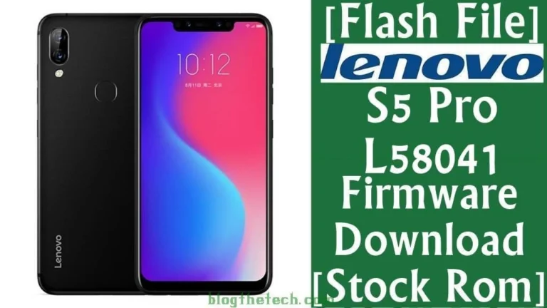 [Flash File] Lenovo S5 Pro L58041 Firmware Download [Stock ROM]