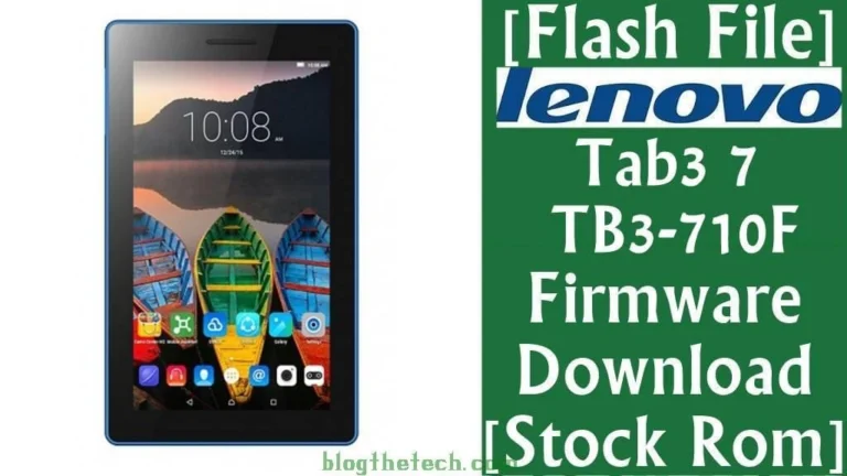 [Flash File] Lenovo Tab3 7 Essential TB3-710F Firmware Download [Stock ROM]
