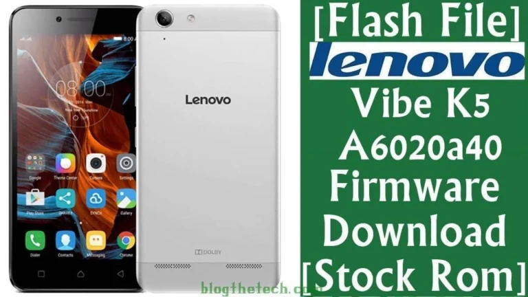 [Flash File] Lenovo Vibe K5 A6020a40 Firmware Download [Stock ROM]