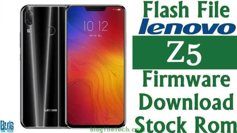 [Flash File] Lenovo Z5 L78011 Firmware Download [Stock ROM]