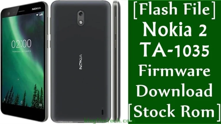 [Flash File] Nokia 2 TA-1035 Firmware Download [Stock ROM]
