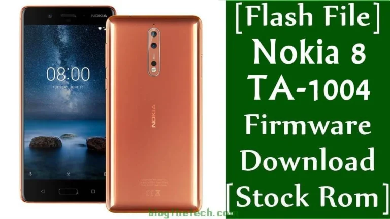 [Flash File] Nokia 8 TA-1004 Firmware Download [Stock ROM]