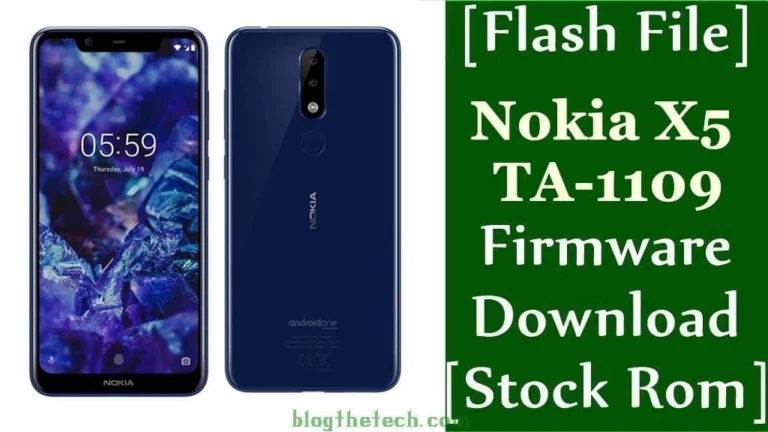 [Flash File] Nokia X5 TA-1109 Firmware Download [Stock ROM]