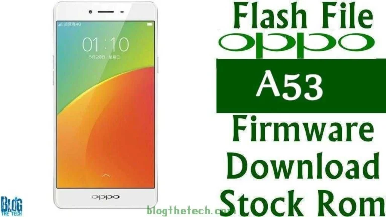 [Flash File] Oppo A53 Firmware Download [Stock ROM]