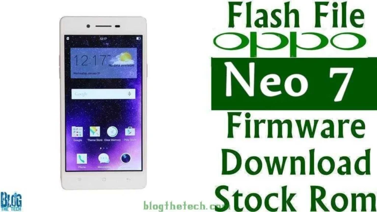 [Flash File] Oppo Neo 7 A33F Firmware Download [Stock ROM]