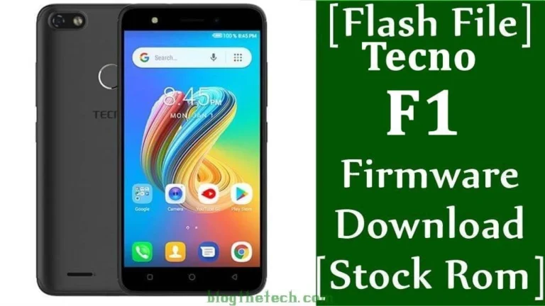 [Flash File] Tecno F1 Firmware Download [Stock ROM]
