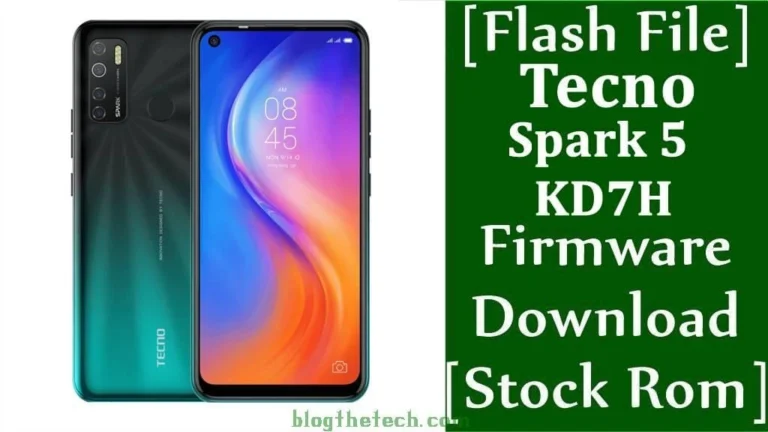 [Flash File] Tecno Spark 5 KD7H Firmware Download [Stock ROM]