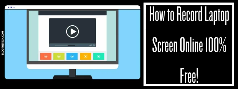How to Record Laptop Screen Online 100% Free!