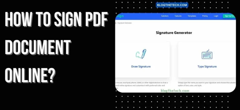 How to Sign PDF Document Online