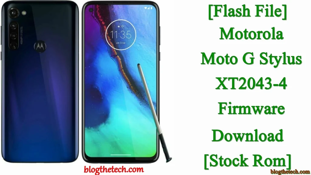[Flash File] Motorola Moto G Stylus XT2043-4 Firmware Download [Stock ROM]