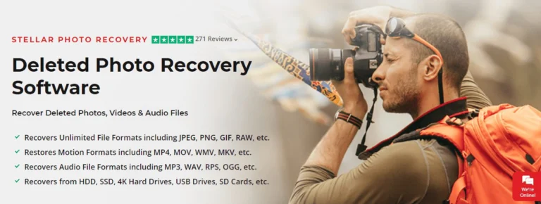 Stellar Photo Recovery: a full-featured premium software with a simple interface.