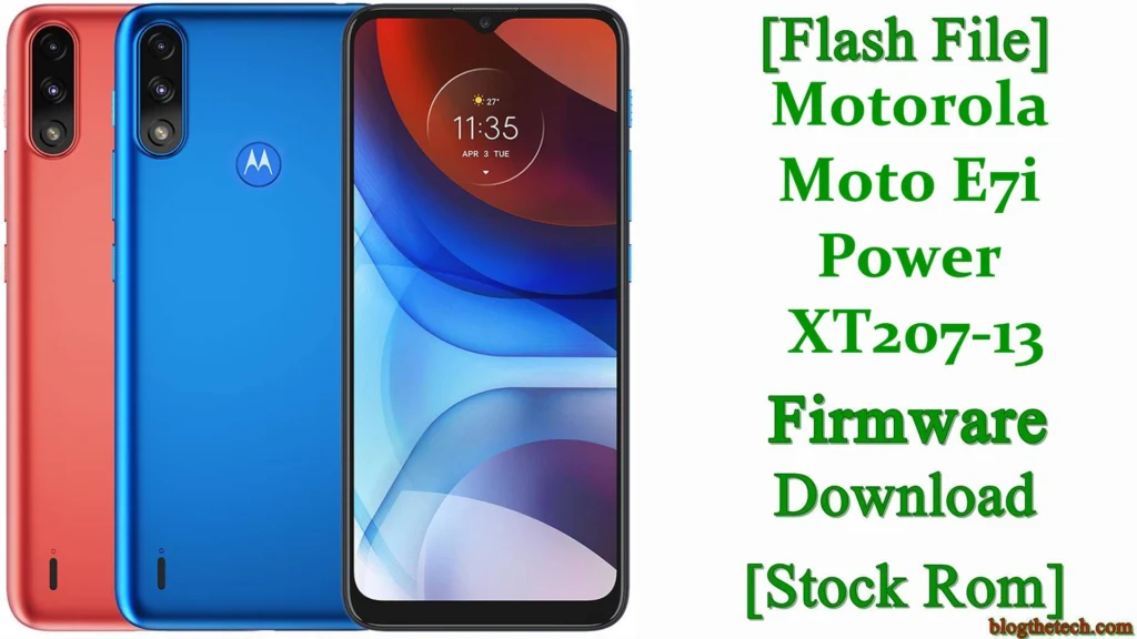 [Flash File] Motorola Moto E7i Power XT2097-13 Firmware Download [Stock ROM]