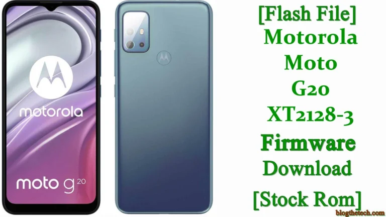 [Flash File] Motorola Moto G20 XT2128-3 Firmware Download [Stock ROM]