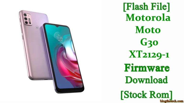 [Flash File] Motorola Moto G30 XT2129-1 Firmware Download [Stock ROM]