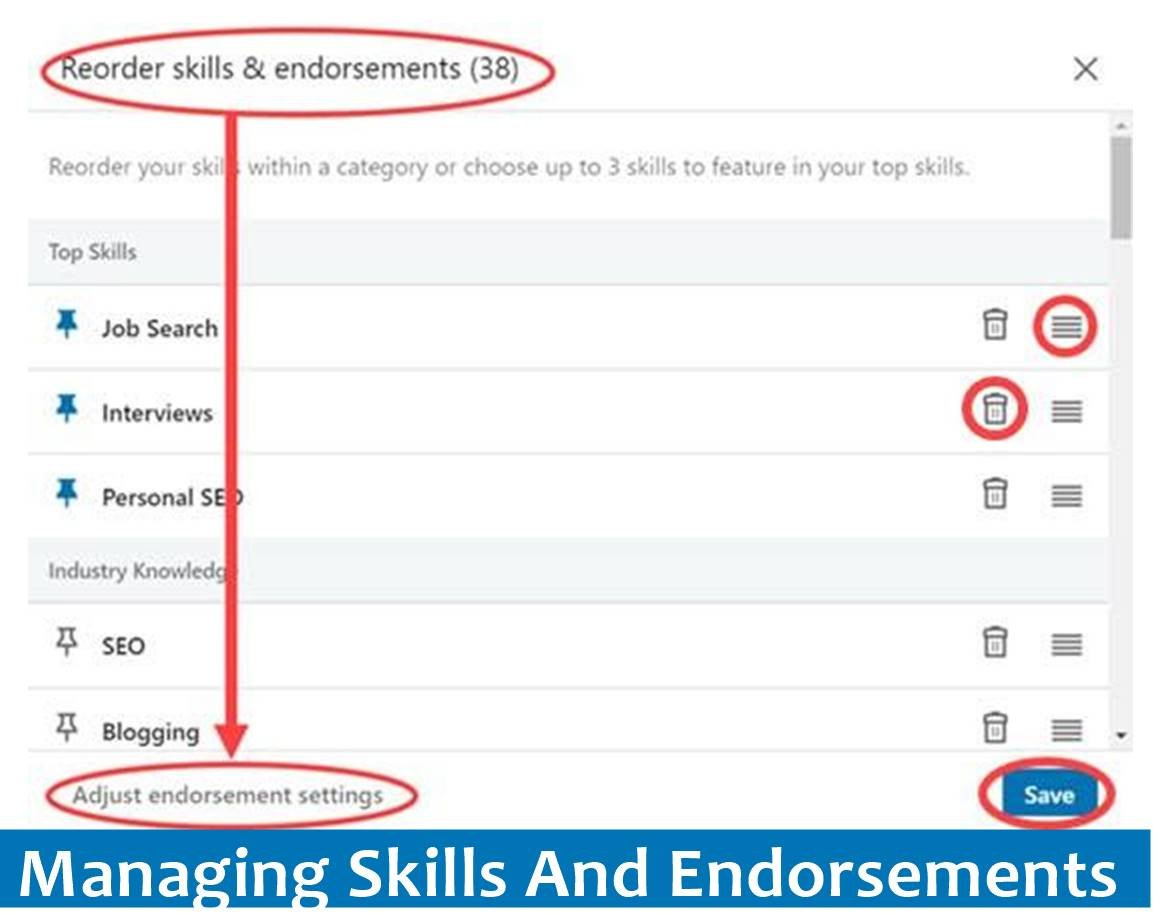 Managing Skills And Endorsements